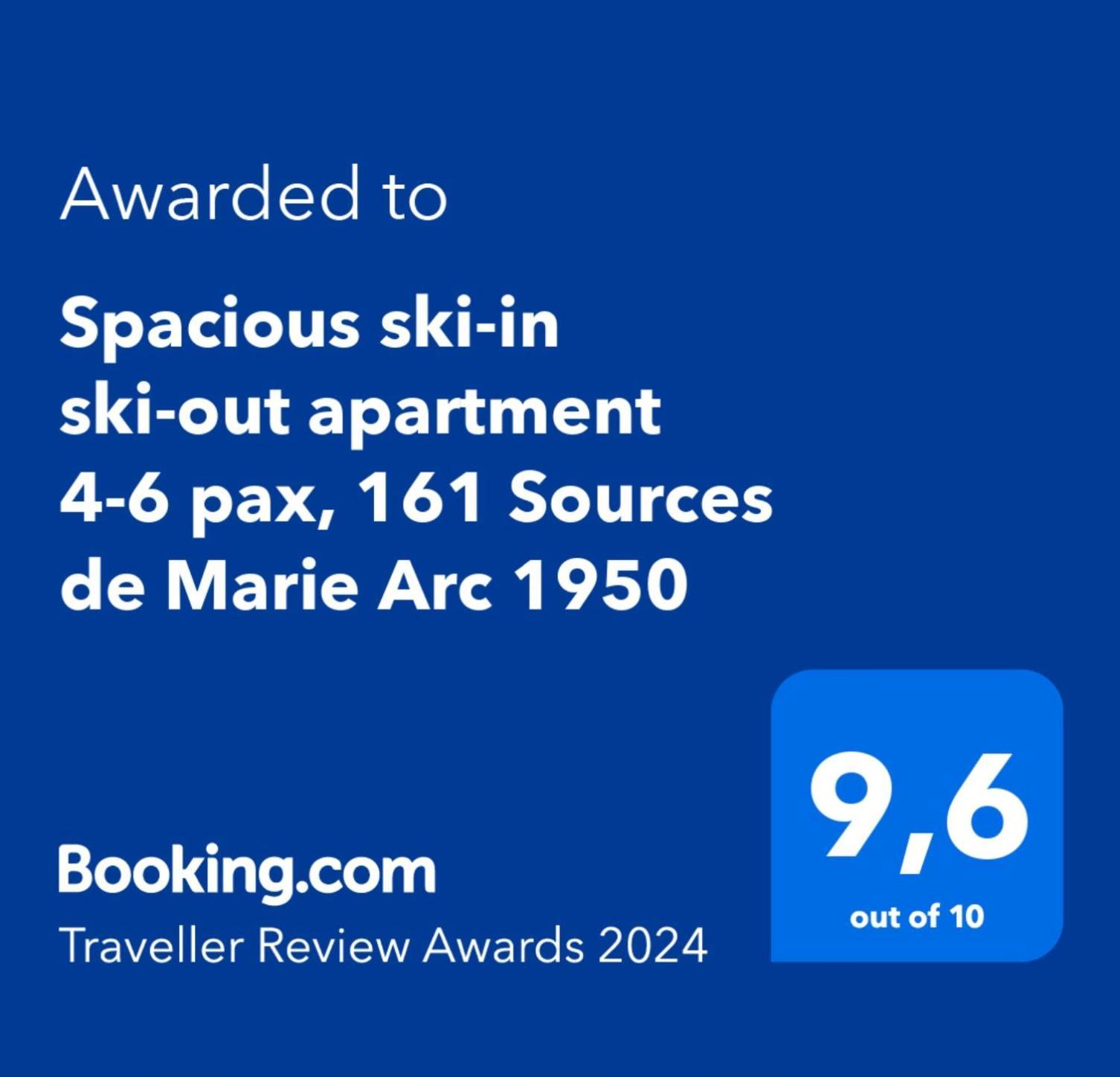 Spacious Ski-In Ski-Out Apartment 4-6 Pax, 161 Sources De Marie Arc 1950 Les Arcs  Exterior photo